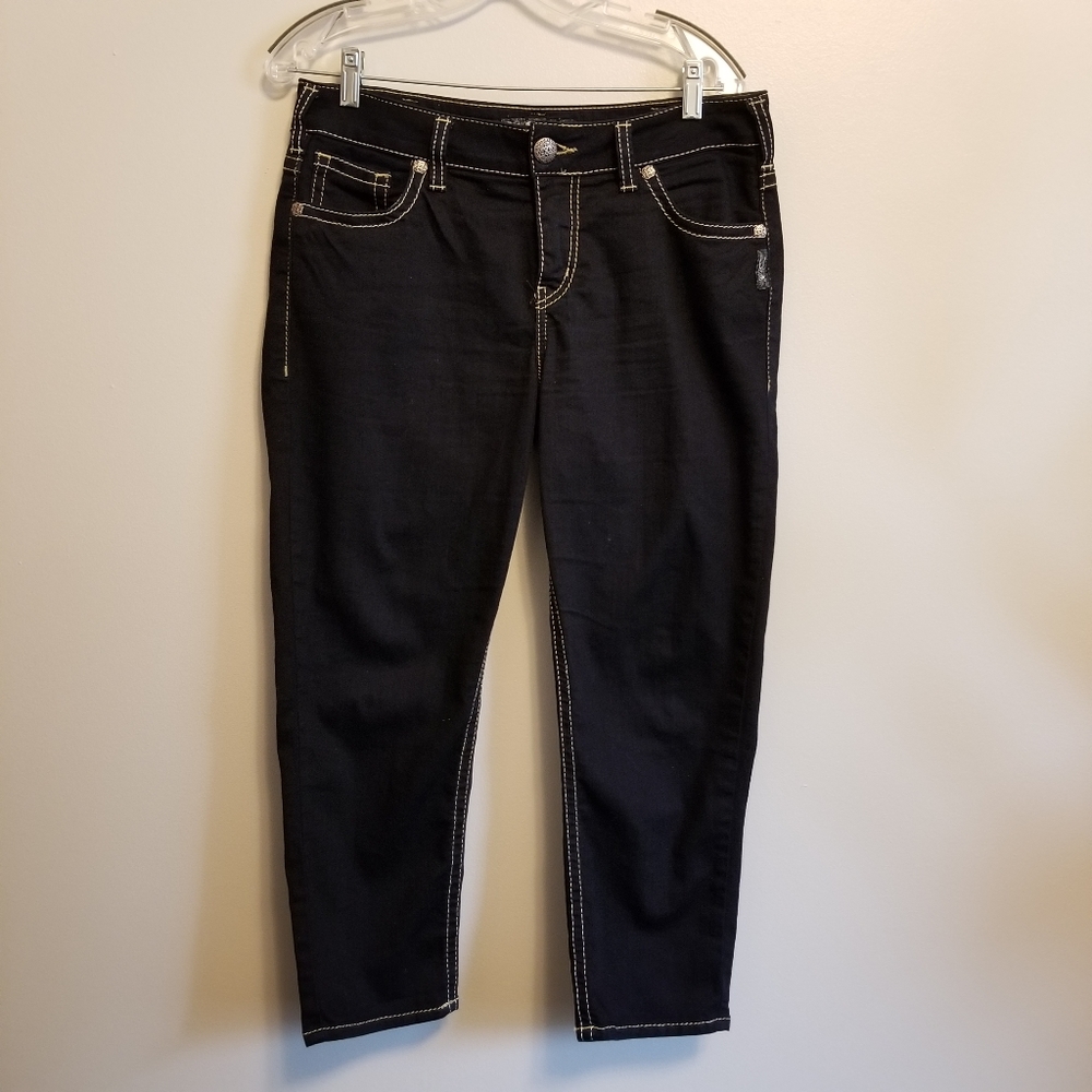 Silver Jeans Suki High Capri Super Stretch